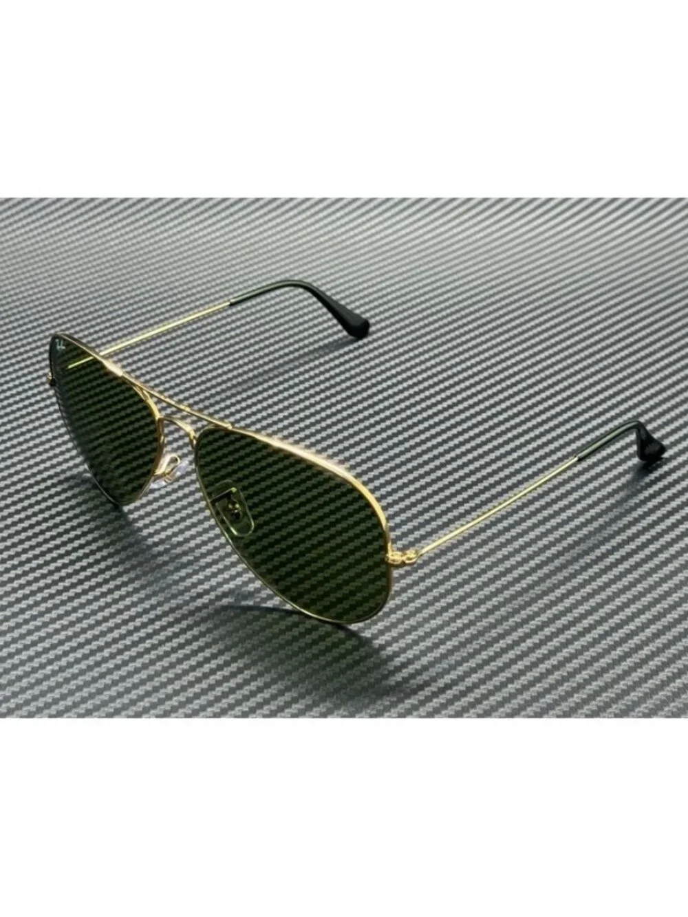 New Ray-Ban Men  Arista Gold Sunglasses  58- 14- 135